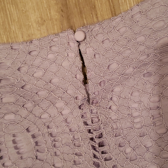 JCrew Lace Lilac Purple Dual Layer Top - Picture 6 of 6
